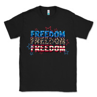 Black Freedom freedom freedom 4th of july Classic Tee - CowGirlArtShop