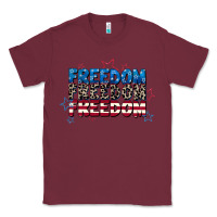 Burgundy Freedom freedom freedom 4th of july Classic Tee - CowGirlArtShop
