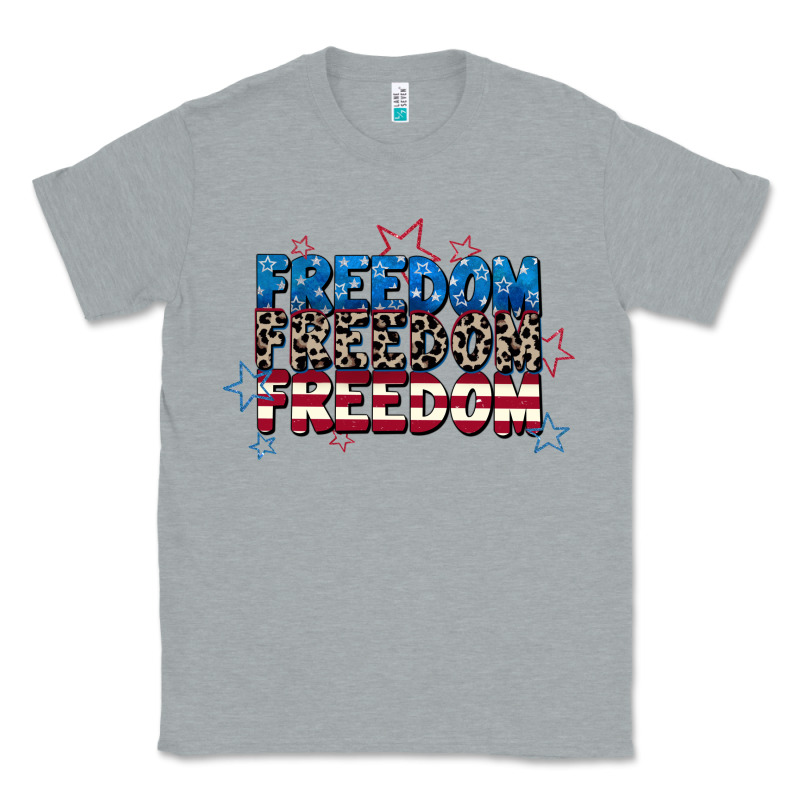 Freedom Freedom Freedom 4th Of July Classic Tee by CowGirlArtShop | Teevron