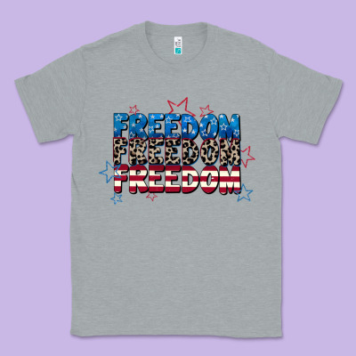 Freedom Freedom Freedom 4th Of July Classic Tee Designed By Cowgirlartshop