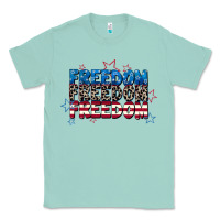 Seafoam Freedom freedom freedom 4th of july Classic Tee - CowGirlArtShop
