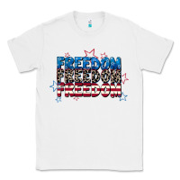 White Freedom freedom freedom 4th of july Classic Tee - CowGirlArtShop