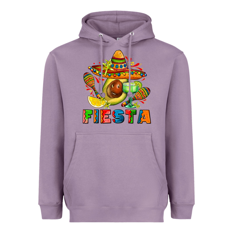 Fıesta With Avocado And Sombrero Heavyweight Hoodie by AdoDesignShop | Teevron