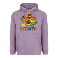 Lavender fıesta with avocado and sombrero Heavyweight Hoodie - AdoDesignShop
