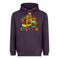 Plum fıesta with avocado and sombrero Heavyweight Hoodie - AdoDesignShop