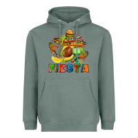 Sage fıesta with avocado and sombrero Heavyweight Hoodie - AdoDesignShop