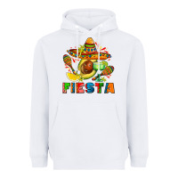 White fıesta with avocado and sombrero Heavyweight Hoodie - AdoDesignShop