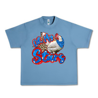 Pebble Blue oh my stars chicken Urban Heavy Tee - Zillion Design Studio