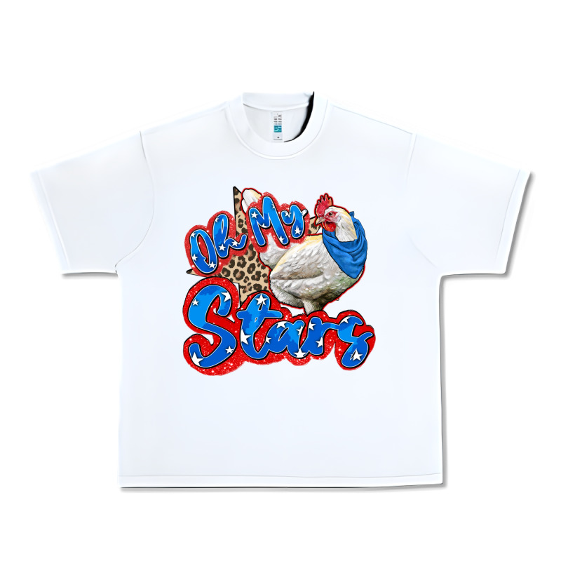 Oh My Stars Chicken Urban Heavy Tee by Zillion Design Studio | Teevron