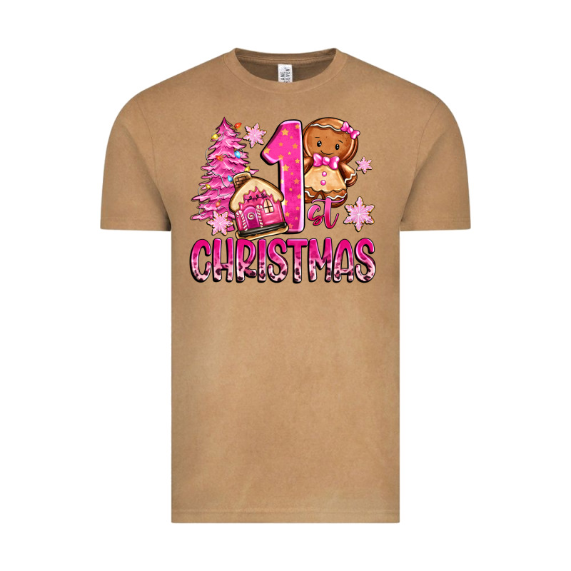1st Christmas Gingerbread Girl Vintage Tee by Zillion Design Studio | Teevron
