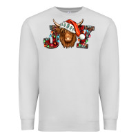 Dove Grey joy christmas shaggy cow Premium Sweatshirt - Jasminsmagicworld