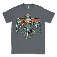 Charcoal Heather thunderbird with gemstone Classic Tee - BarkalooDesign