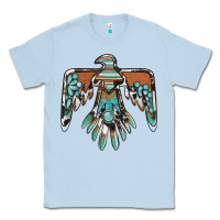 Dusty Blue thunderbird with gemstone Classic Tee - BarkalooDesign