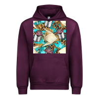Mauve Wine Paper Fish And Canned With Anchor Seamless Pattern Pbs Urban Hoodie - BundleAndBundleShop