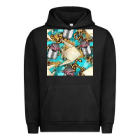 Pigment Black Paper Fish And Canned With Anchor Seamless Pattern Pbs Urban Hoodie - BundleAndBundleShop