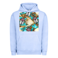 Pigment Grape Ice Paper Fish And Canned With Anchor Seamless Pattern Pbs Urban Hoodie - BundleAndBundleShop