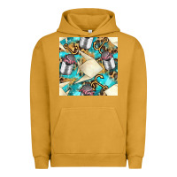 Pigment Peanut Butter Paper Fish And Canned With Anchor Seamless Pattern Pbs Urban Hoodie - BundleAndBundleShop
