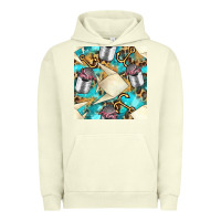 Pigment Pistachio Paper Fish And Canned With Anchor Seamless Pattern Pbs Urban Hoodie - BundleAndBundleShop