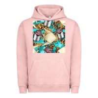 Pigment Salmon Paper Fish And Canned With Anchor Seamless Pattern Pbs Urban Hoodie - BundleAndBundleShop