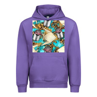Tulip Paper Fish And Canned With Anchor Seamless Pattern Pbs Urban Hoodie - BundleAndBundleShop