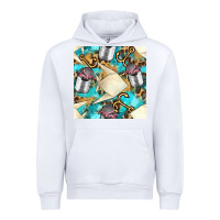 White Paper Fish And Canned With Anchor Seamless Pattern Pbs Urban Hoodie - BundleAndBundleShop