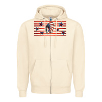 Sandshell patriotic native american headdress 16oz libbey cup Zipper Hoodie - HRA Design Shop