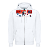 White patriotic native american headdress 16oz libbey cup Zipper Hoodie - HRA Design Shop