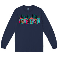 Navy perfectly imperfect Long Sleeve Tee - Zillion Design Studio