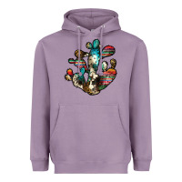 Lavender serape cactus Heavyweight Hoodie - JahusDesignShop