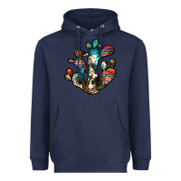 Navy serape cactus Heavyweight Hoodie - JahusDesignShop
