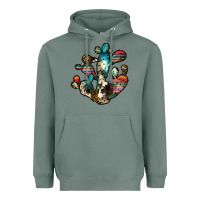 Sage serape cactus Heavyweight Hoodie - JahusDesignShop