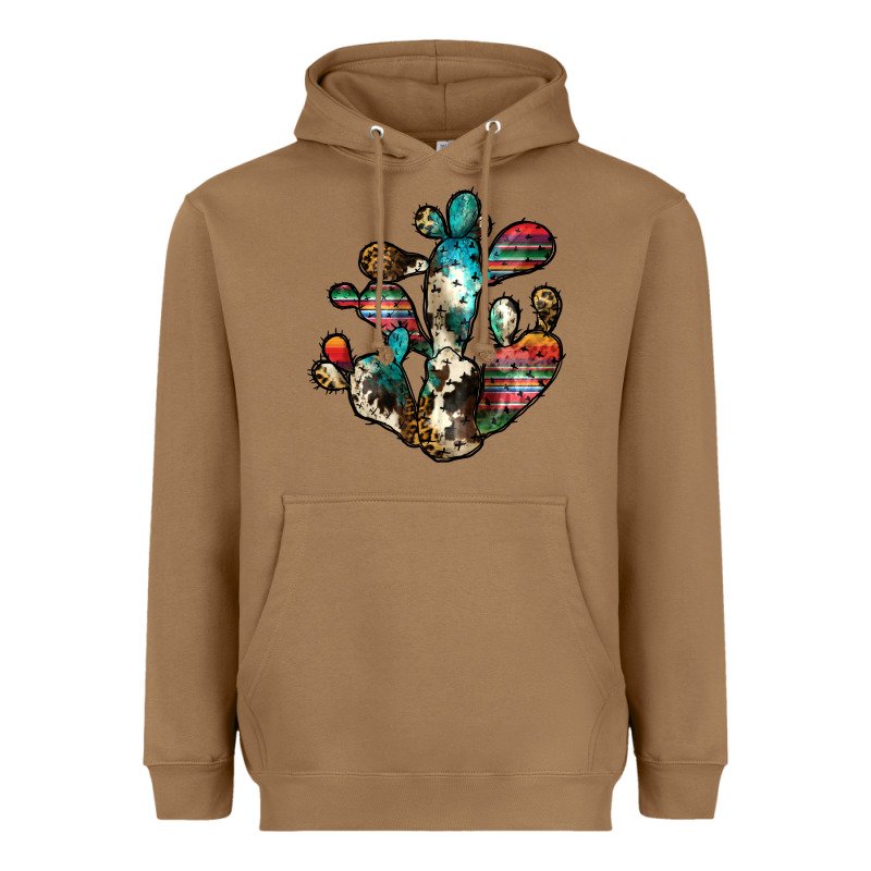 Serape Cactus Heavyweight Hoodie by JahusDesignShop | Teevron