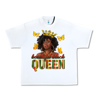 White beautiful black queen Urban Heavy Tee - texasbilliewilder