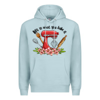 Blue Mist life is what you bake it Premium Hoodie - MaliasSmallBusiness