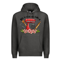 Charcoal Heather life is what you bake it Premium Hoodie - MaliasSmallBusiness