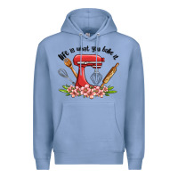 Colony Blue life is what you bake it Premium Hoodie - MaliasSmallBusiness