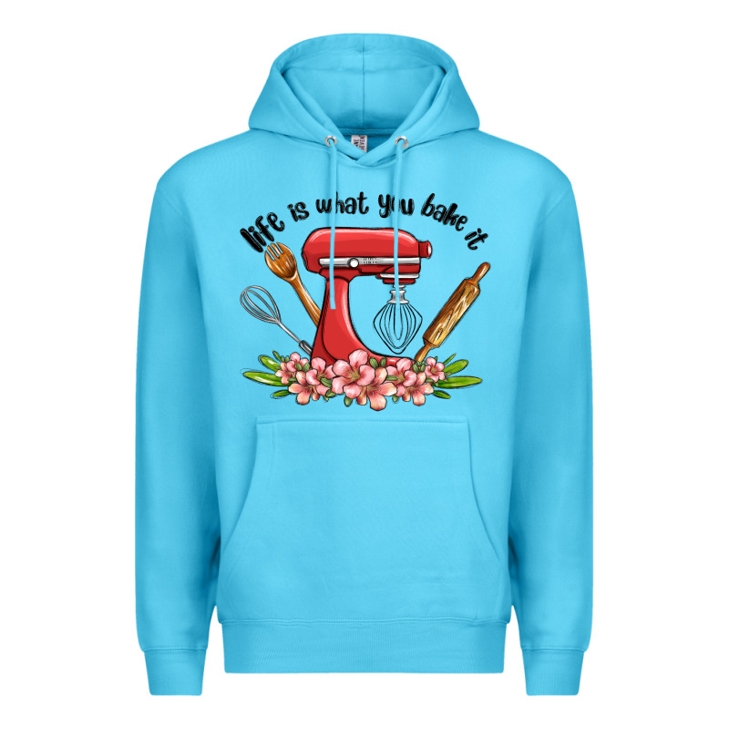 Life Is What You Bake It Premium Hoodie by MaliasSmallBusiness | Teevron