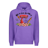 Purple life is what you bake it Premium Hoodie - MaliasSmallBusiness