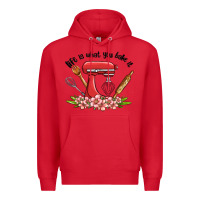 Red life is what you bake it Premium Hoodie - MaliasSmallBusiness