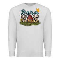 Dove Grey barn mom sunflower Premium Sweatshirt - NancyCooperArtShop