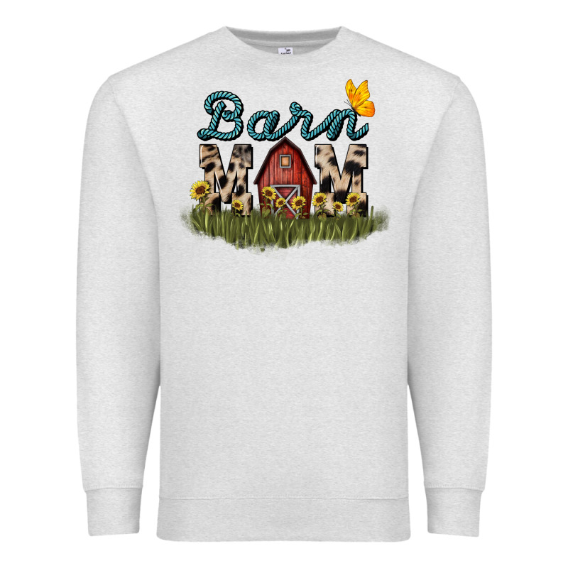 Barn Mom Sunflower Premium Sweatshirt by NancyCooperArtShop | Teevron