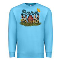 Ocean Blue barn mom sunflower Premium Sweatshirt - NancyCooperArtShop
