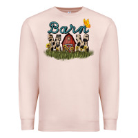Pale Pink barn mom sunflower Premium Sweatshirt - NancyCooperArtShop