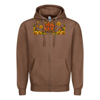 Chestnut sunflowers and butterflies mama 16oz libbey cup Zipper Hoodie - HRA Design Shop