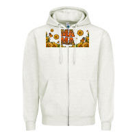 Oatmeal Heather sunflowers and butterflies mama 16oz libbey cup Zipper Hoodie - HRA Design Shop