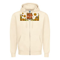 Sandshell sunflowers and butterflies mama 16oz libbey cup Zipper Hoodie - HRA Design Shop