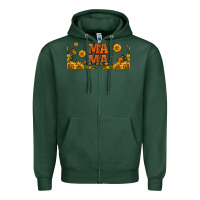 Sports Green sunflowers and butterflies mama 16oz libbey cup Zipper Hoodie - HRA Design Shop