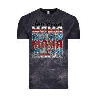 Cloud Black american mama Vintage Tee - BarkalooDesign