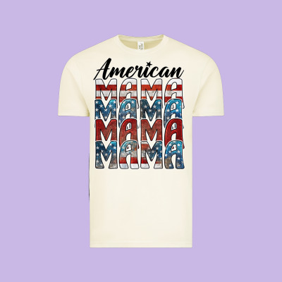American Mama Vintage Tee Designed By Barkaloodesign