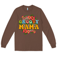 Chestnut groovy mama Long Sleeve Tee - Zillion Design Studio